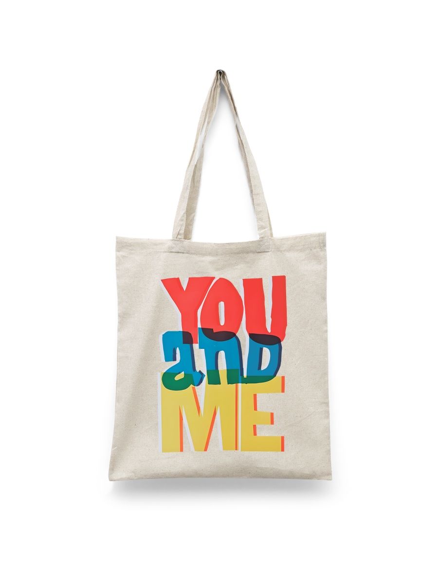 

Шоппер унисекс Каждому Своё You and me/Ты и я FRRN7, белый, You and me/Ты и я FRRN7
