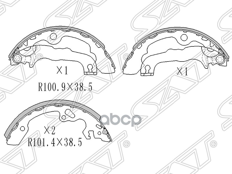 

Тормозные колодки SAT задние для Ford Focus 1998-2004 ST1121669