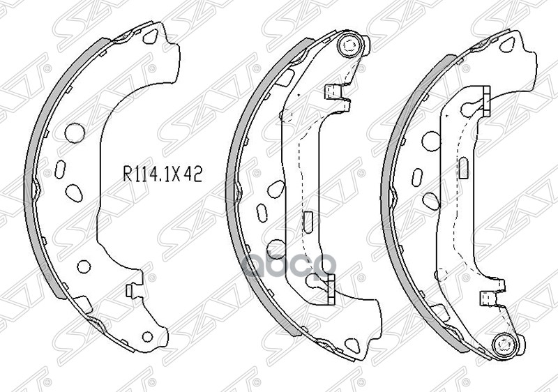 

Колодки Тормозные Зад Ford Focus Ii 05-11/Mazda3 Bk Sat арт. ST-B3YH-26-38Z