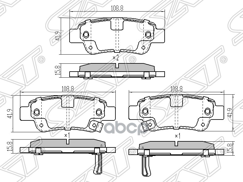 

Колодки Тормозные Зад Honda Cr-V Re Sat арт. ST-43022-SWW-G02