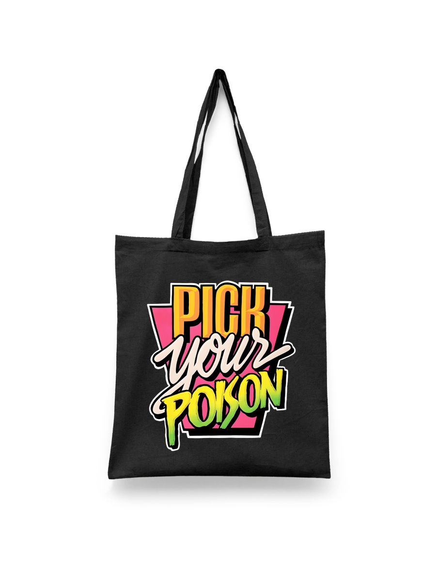 

Шоппер унисекс Каждому Своё Pick your poison/Выбери свой яд FRRN21, черный, Pick your poison/Выбери свой яд FRRN21