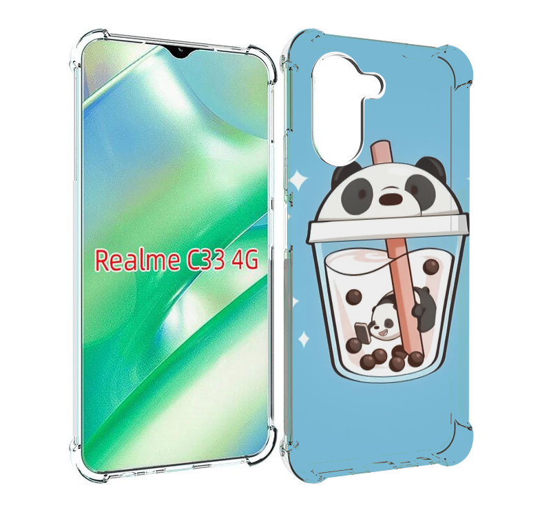 

Чехол MyPads Bubble tea для Realme C33 4G, Прозрачный, Tocco