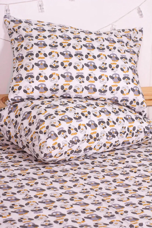 Наволочка Кот Баюн 50х70 2шт бязь 100% хлопок Совы 82187601 на молнии