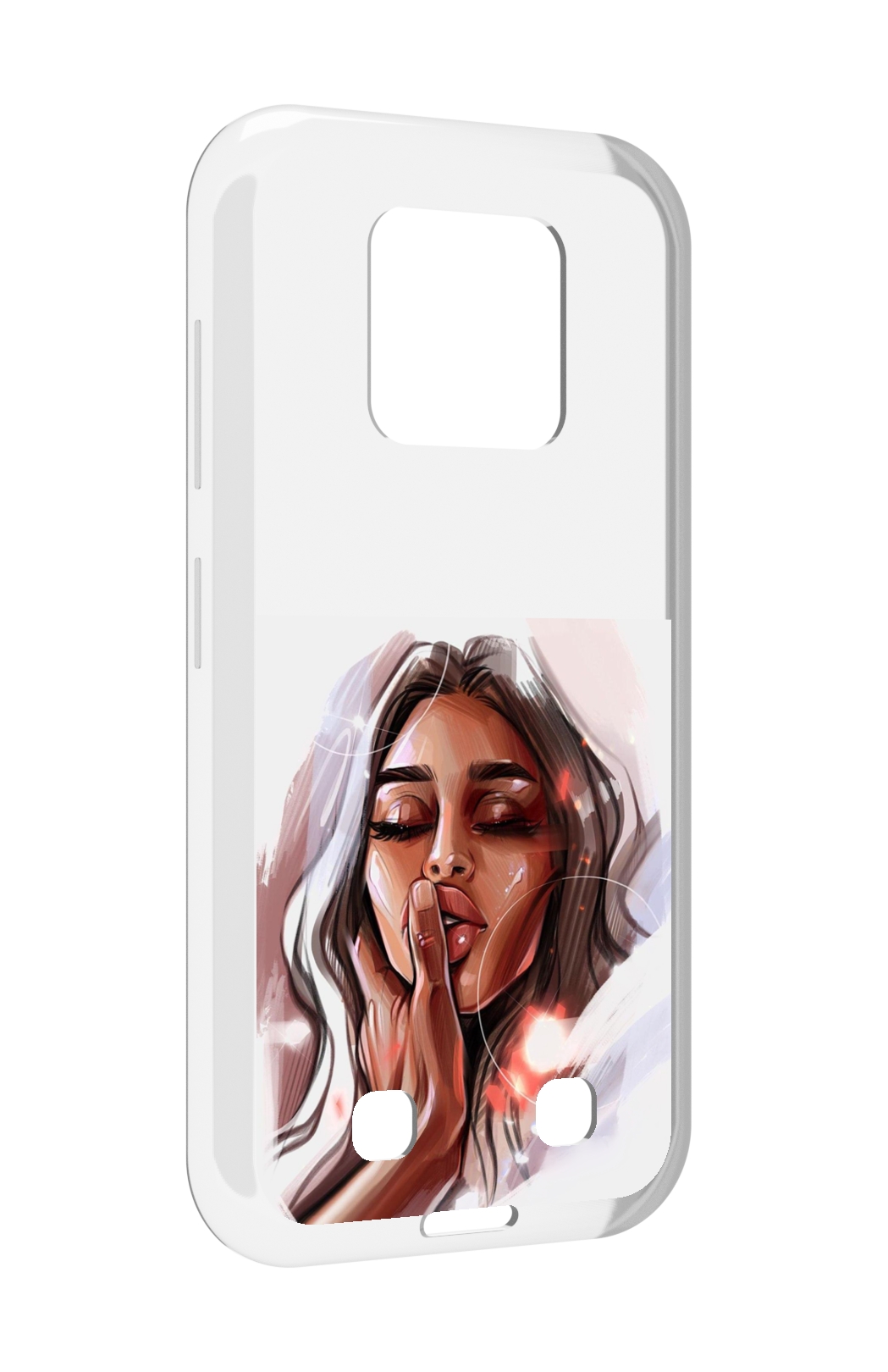 

Чехол MyPads Большие-губы женский для Oukitel WP18, Прозрачный, Tocco