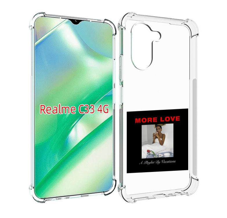 

Чехол MyPads Drake & Sade - More Love для Realme C33 4G, Прозрачный, Tocco