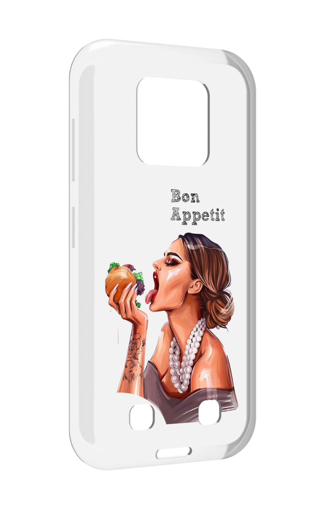 

Чехол MyPads Бон-аппетит для Oukitel WP18, Прозрачный, Tocco