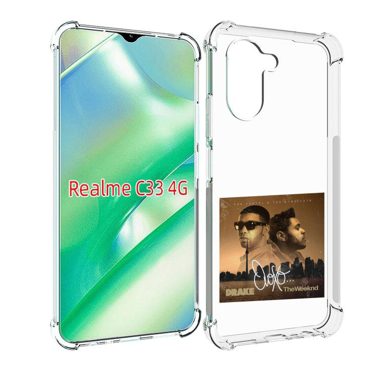 

Чехол MyPads Drake & The Weeknd - OVOXO для Realme C33 4G, Прозрачный, Tocco