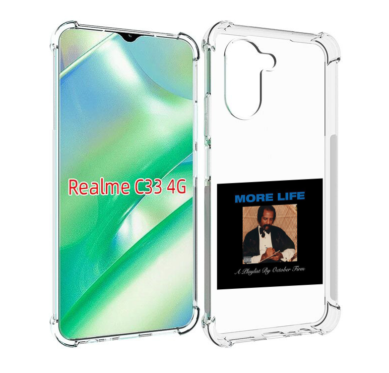 

Чехол MyPads Drake - More Life для Realme C33 4G, Прозрачный, Tocco