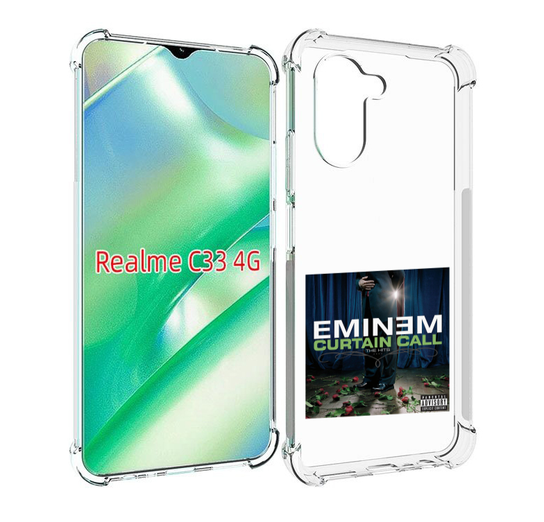 

Чехол MyPads Eminem CURTAIN CALL, THE HITS для Realme C33 4G, Прозрачный, Tocco