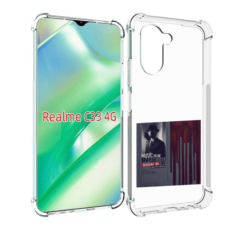 

Чехол MyPads Eminem MUSIC TO BE MURDERED BY для Realme C33 4G, Прозрачный, Tocco