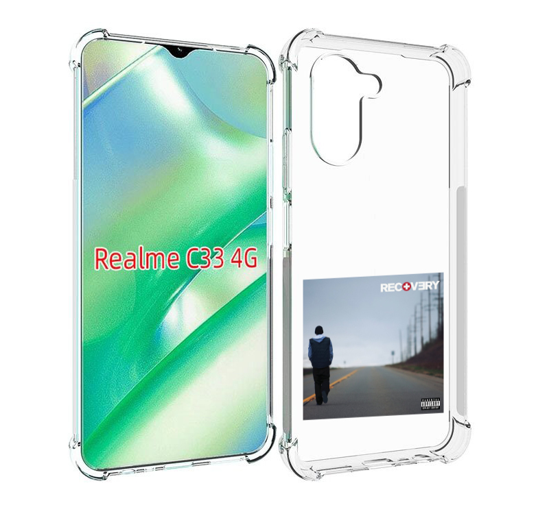 

Чехол MyPads Eminem RECOVERY для Realme C33 4G, Прозрачный, Tocco