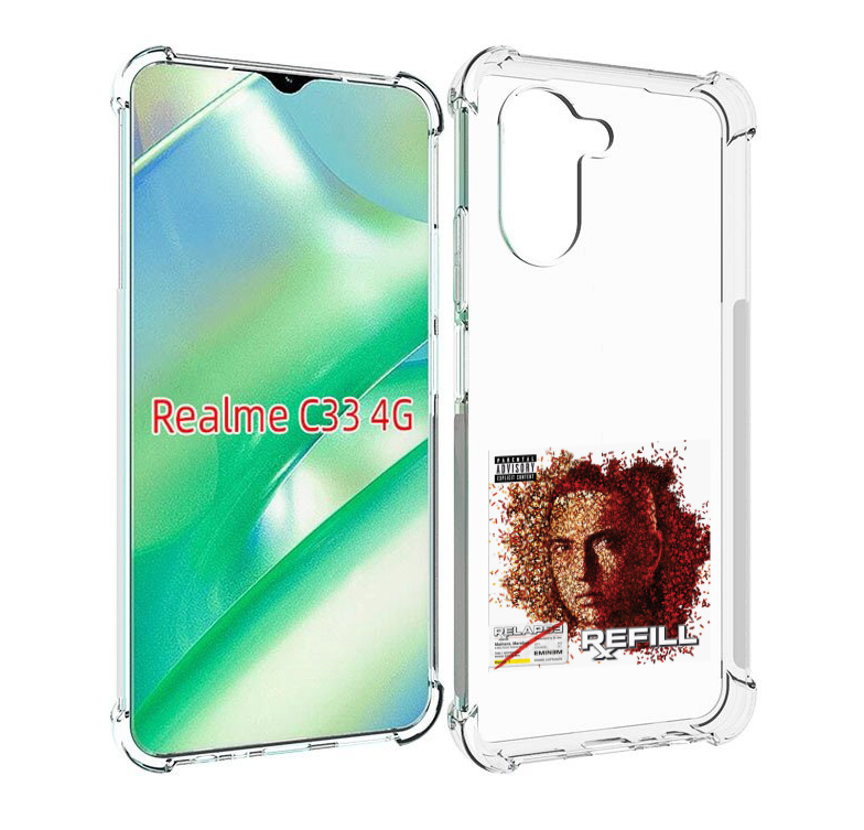 

Чехол MyPads Eminem RELAPSE, REFILL для Realme C33 4G, Прозрачный, Tocco