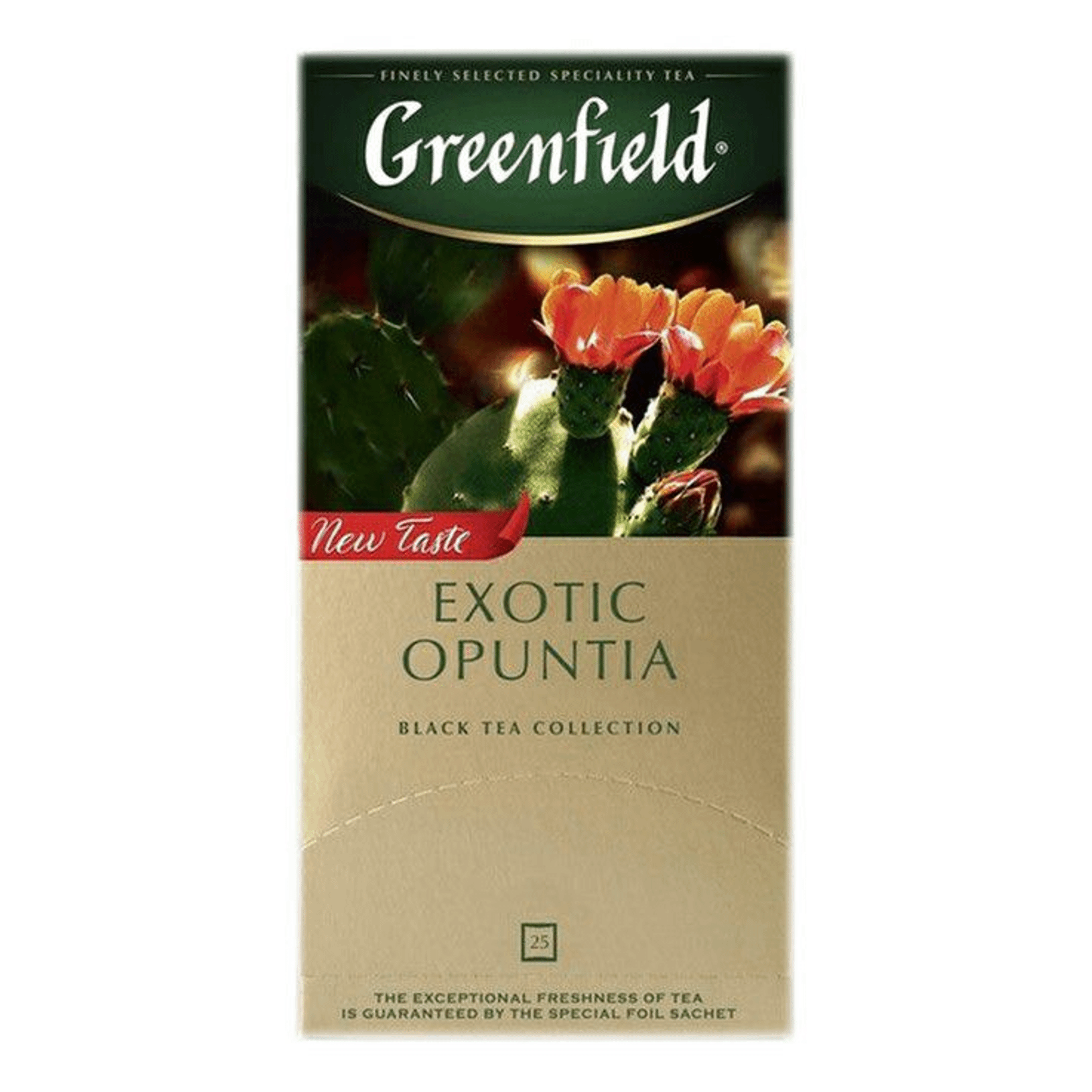 Чай черный Greenfield Exotic Opuntia в пакетиках 1,5 г х 25 шт