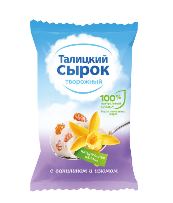 

Сырок творожный Талицкий с сахаром и ванилином 8% БЗМЖ 100 г