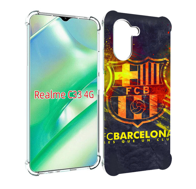 

Чехол MyPads FC-Barcelona-Wallpaper-3 для Realme C33 4G, Прозрачный, Tocco