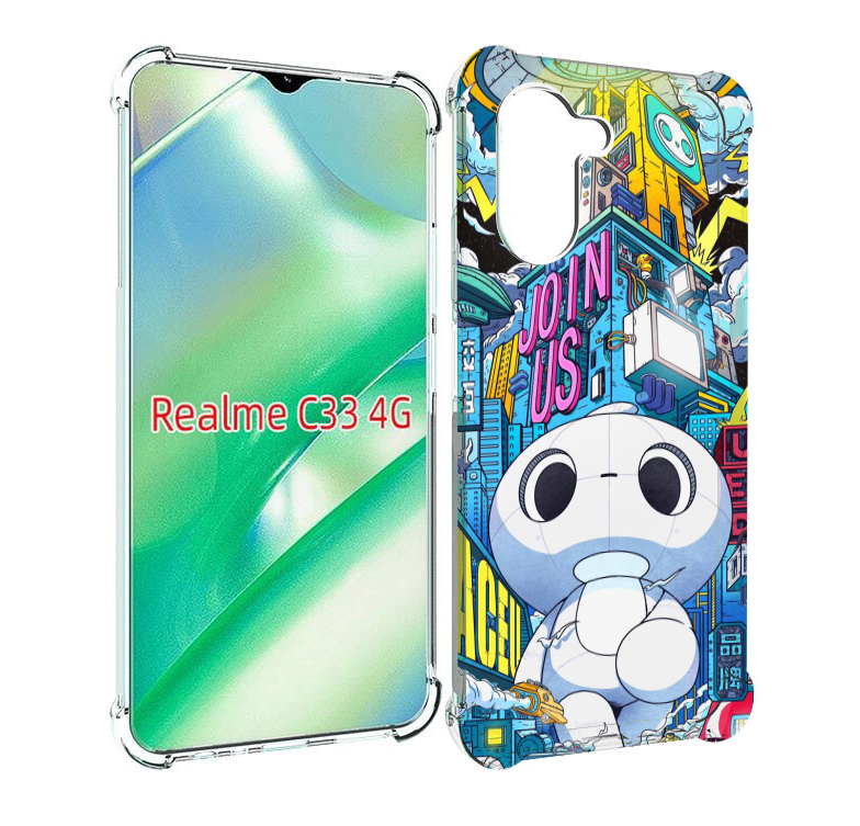 

Чехол MyPads FaceU для Realme C33 4G, Прозрачный, Tocco