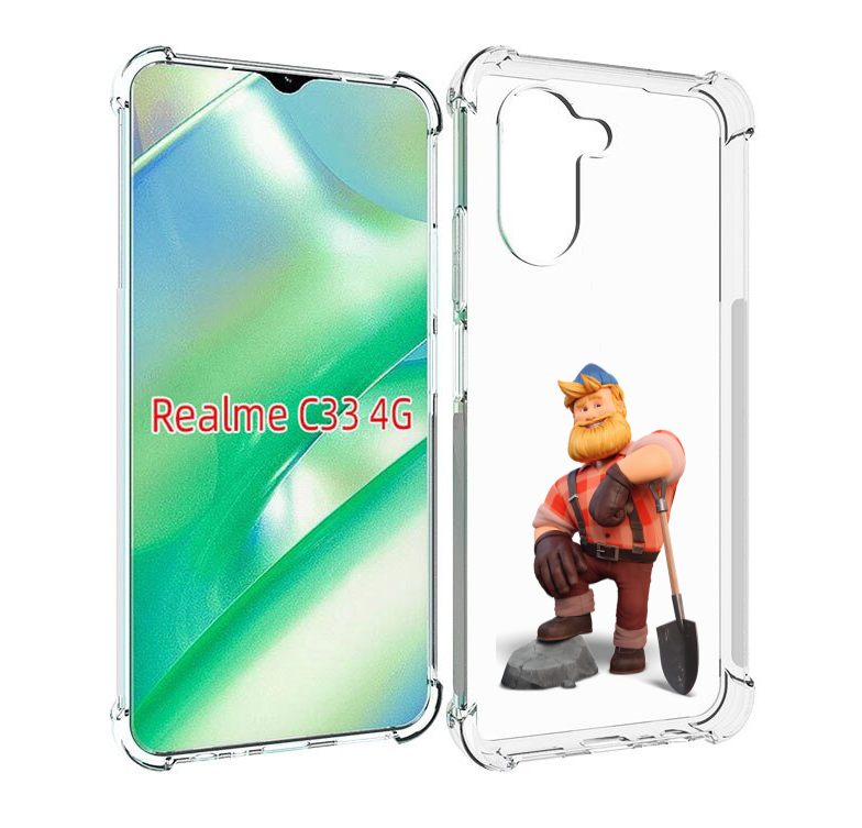 

Чехол MyPads FarmVille-2 для Realme C33 4G, Прозрачный, Tocco
