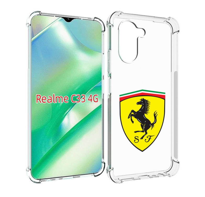 

Чехол MyPads Ferrari-3 мужской для Realme C33 4G, Прозрачный, Tocco