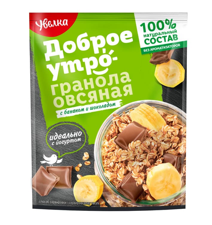 

Гранола Увелка овсяная банан-шоколад 40 г