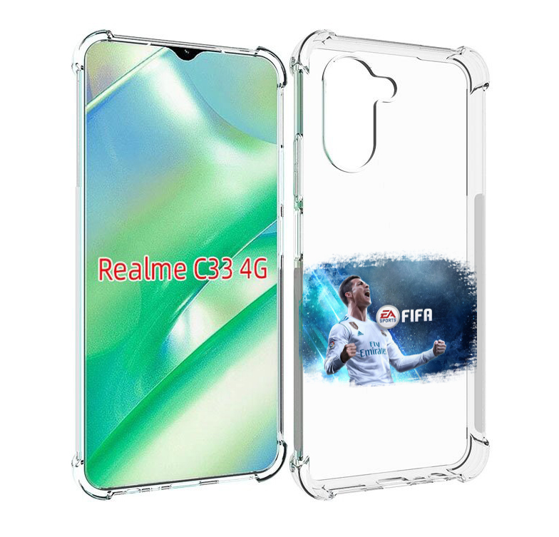 

Чехол MyPads FiFA логотип для Realme C33 4G, Прозрачный, Tocco