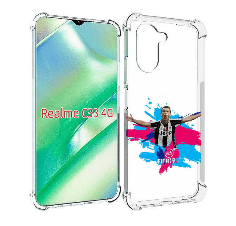 

Чехол MyPads Fifa-2019-2020-2021-2022 мужской для Realme C33 4G, Прозрачный, Tocco