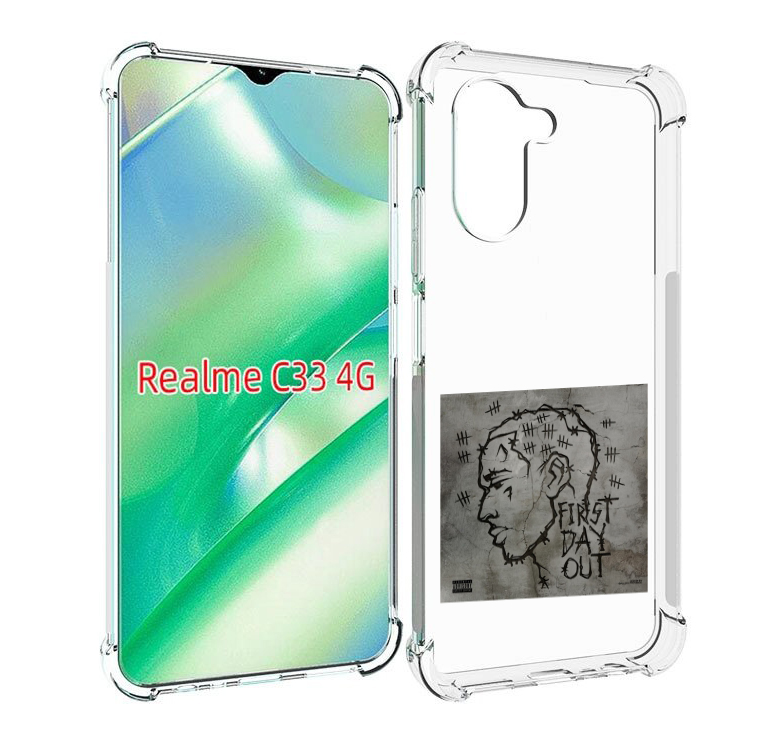 

Чехол MyPads First Day Out для Realme C33 4G, Прозрачный, Tocco