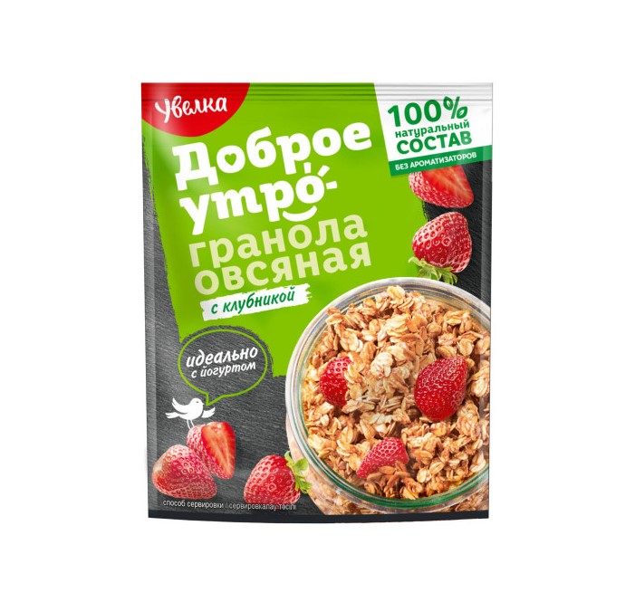 

Гранола Увелка овсяная клубника 40 г