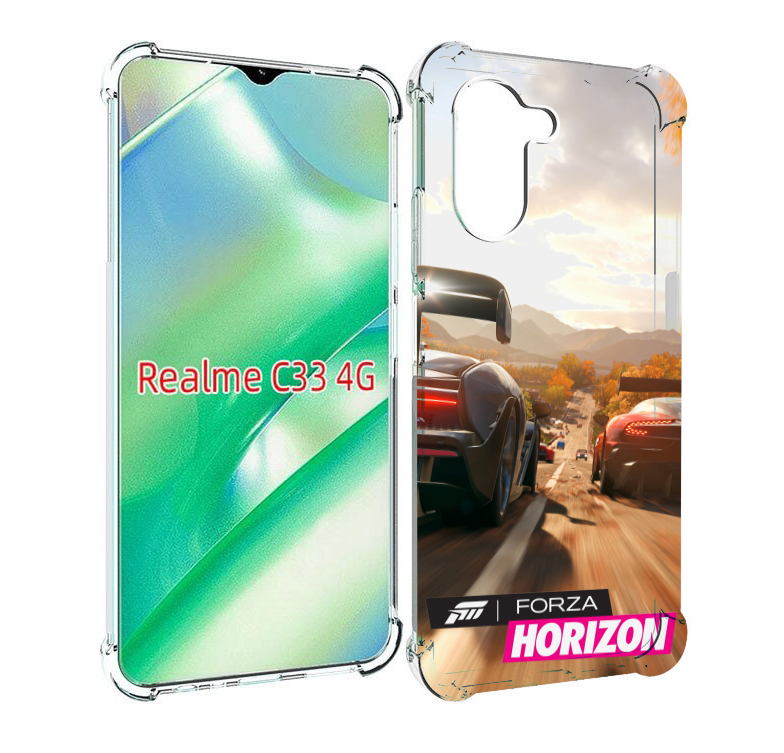 

Чехол MyPads Forza Horizon для Realme C33 4G, Прозрачный, Tocco