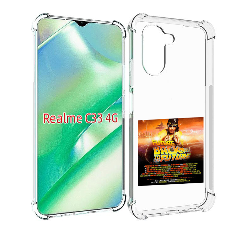 

Чехол MyPads Future - Back To The Future для Realme C33 4G, Прозрачный, Tocco
