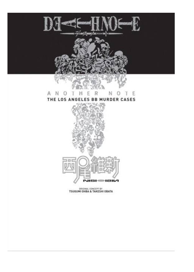 

Death Note Another Note Los Angeles Murder Cases Death Note