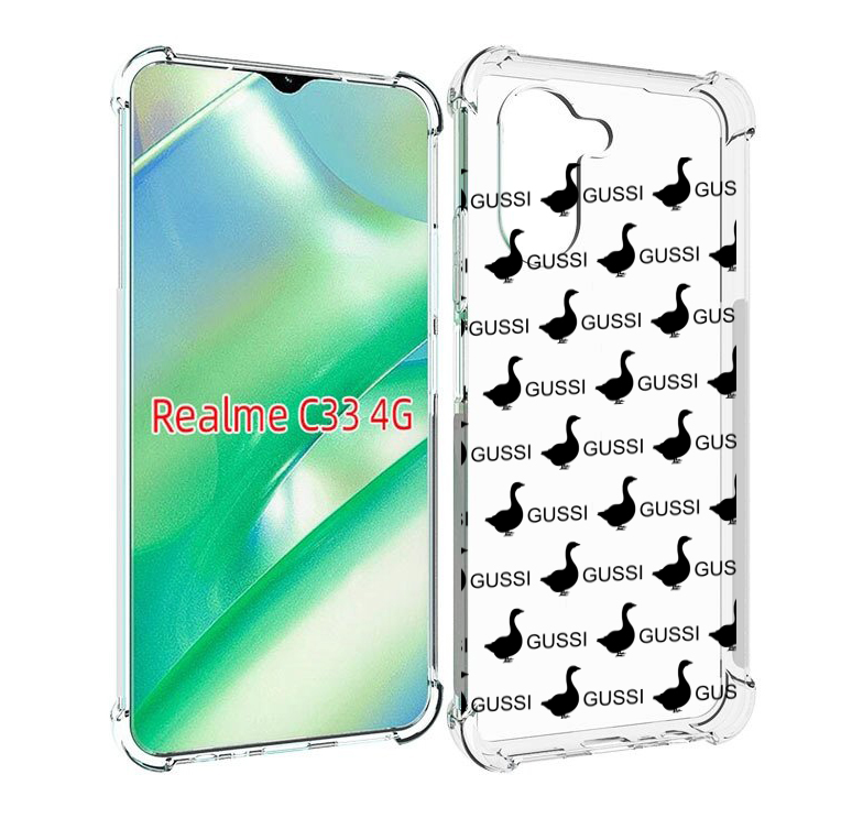 

Чехол MyPads GUSSI для Realme C33 4G, Прозрачный, Tocco