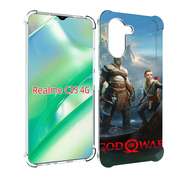 

Чехол MyPads God Of War Кратос Атрей для Realme C33 4G, Прозрачный, Tocco