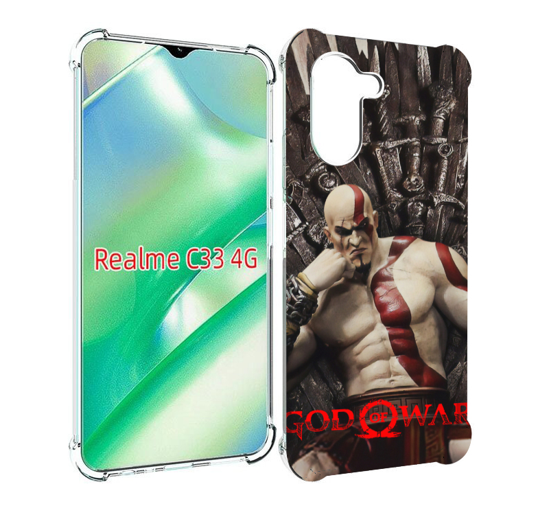 

Чехол MyPads God of War Кратос для Realme C33 4G, Прозрачный, Tocco
