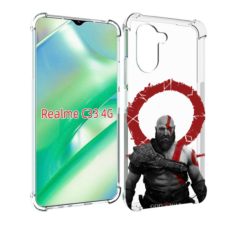 

Чехол MyPads God-of-War для Realme C33 4G, Прозрачный, Tocco