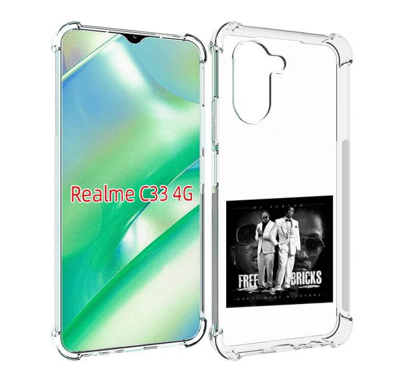 

Чехол MyPads Gucci Mane & Future - Free Bricks для Realme C33 4G, Прозрачный, Tocco