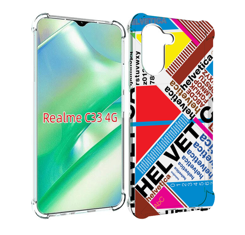 

Чехол MyPads HELVET для Realme C33 4G, Прозрачный, Tocco