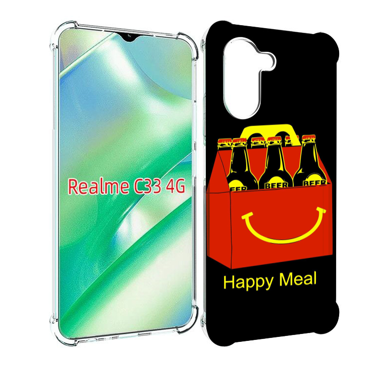 

Чехол MyPads Happy Meal для Realme C33 4G, Прозрачный, Tocco