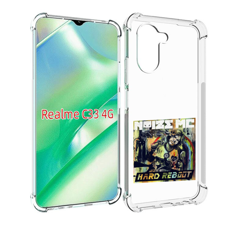 

Чехол MyPads Hard Reboot Noize MC для Realme C33 4G, Прозрачный, Tocco