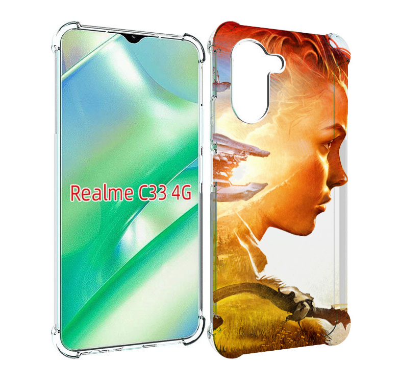 

Чехол MyPads Horizon Zero Dawn art для Realme C33 4G, Прозрачный, Tocco