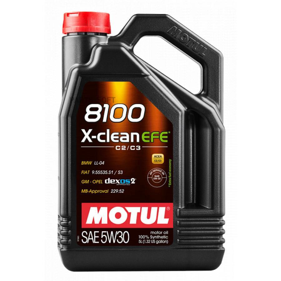 

Моторное масло Motul 8100 X-Clean EFE 109471 5W30 5л