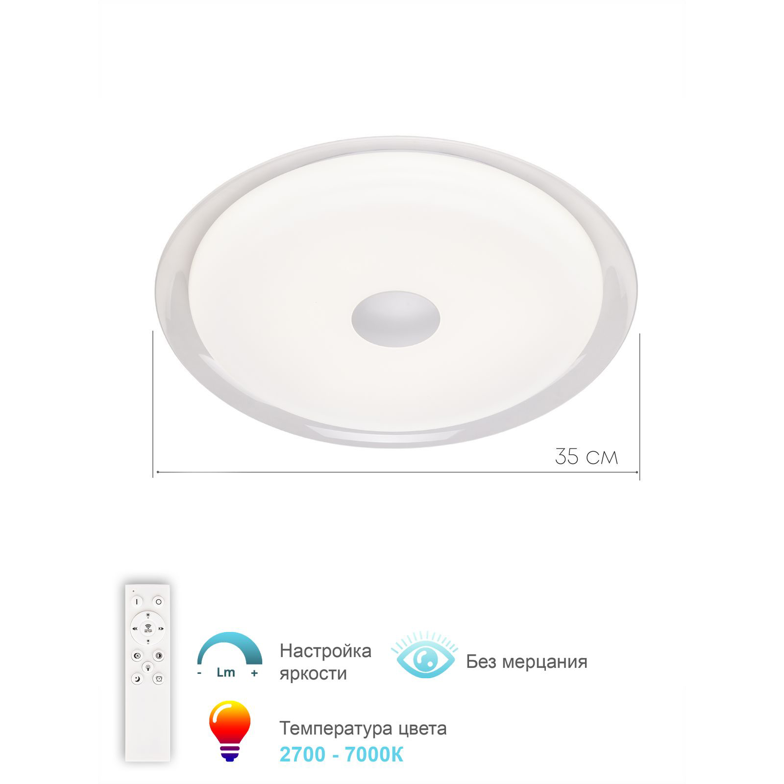 фото Люстра 3306.b221-350 white apl led