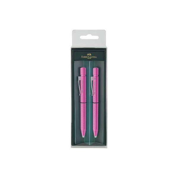 

Faber Castell Набор шариковая ручка + карандаш 0,7мм Grip 2011 цвет розовый, Набор шариковая ручка + карандаш 0,7мм Faber Castell GRIP 2011 цвет розовый