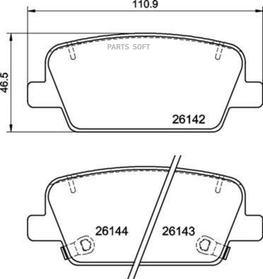 

Тормозные колодки brembo дисковые P30118