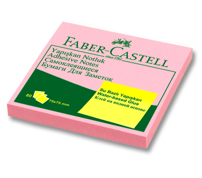 Faber Castell Самоклеющаяся бумага для заметок розовая