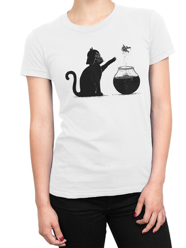 

Футболка женская Dream Shirts Кот Темный Лорд Женская CAT-9087451 белая M, Кот Темный Лорд Женская CAT-9087451