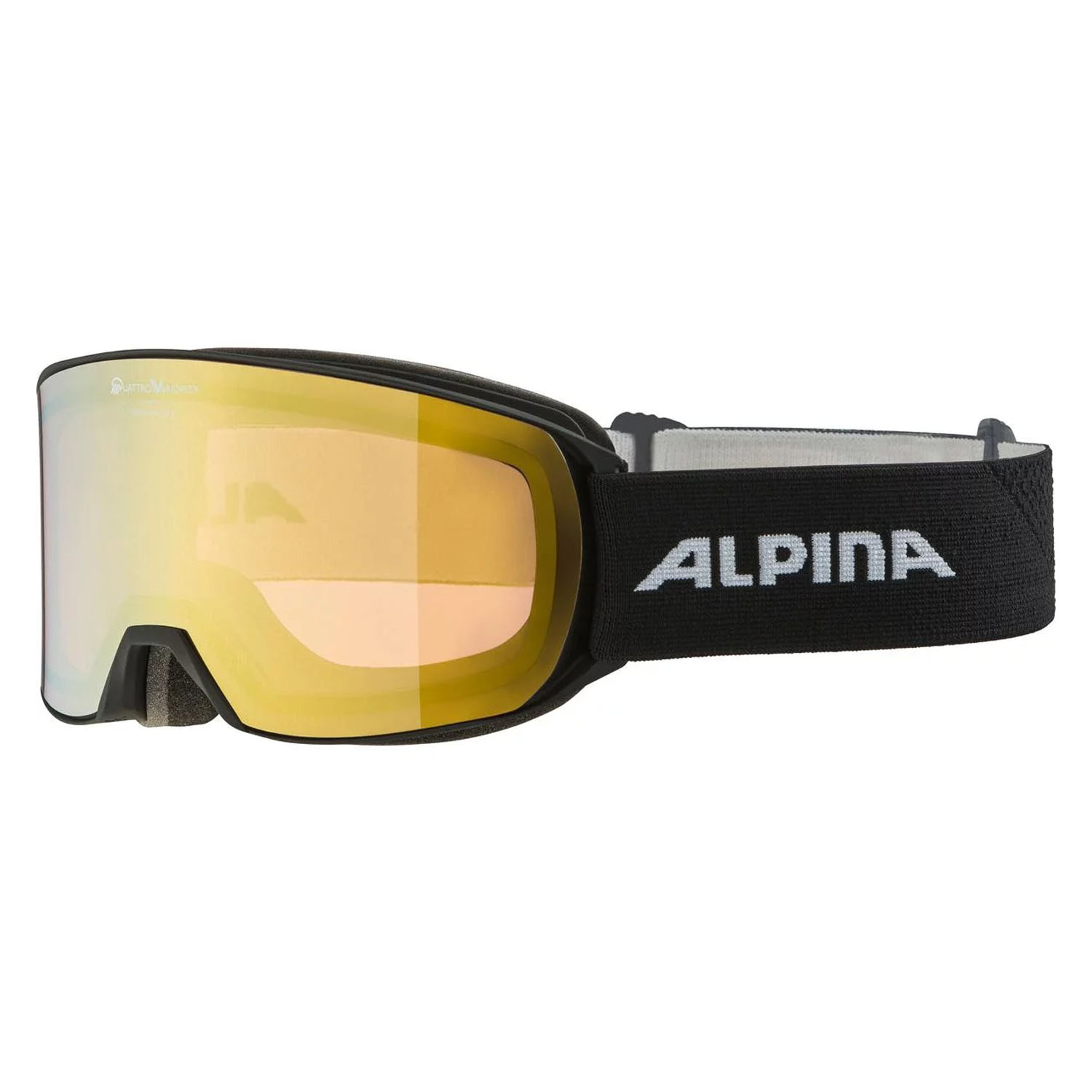 

Очки Горнолыжные Alpina Nakiska Qv Black Matt/Qv Gold S2 (Б/Р) 2023-24, Nakiska Qv