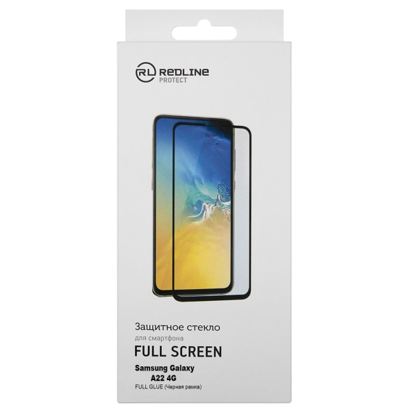 

Защитное стекло Red Line УТ000025034, Galaxy A22 4G Full screen FULL GLUE черный