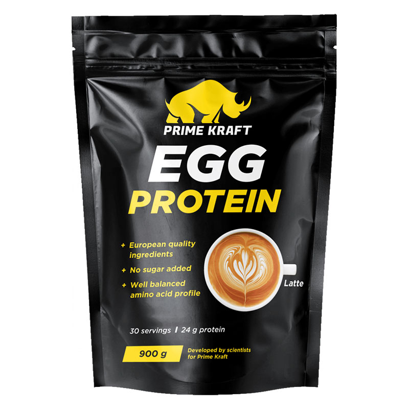 фото Протеин prime kraft egg protein 900 г - латте