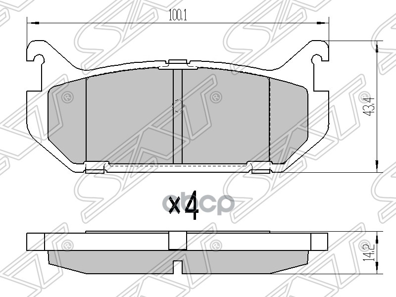 

Колодки Тормозные Зад Mazda 626 94- Sat арт. ST-GAYE-26-49ZA