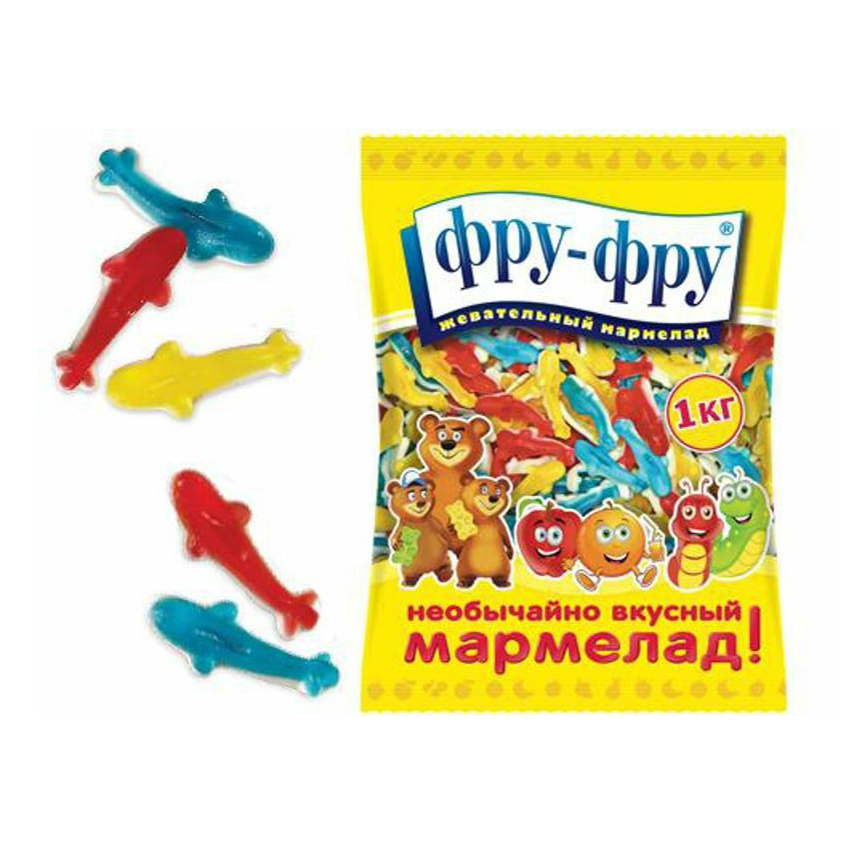 

Мармелад Фру-Фру Цветные акулы жевательный +-1 кг